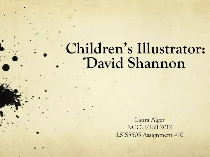 children s illustrator david shannon