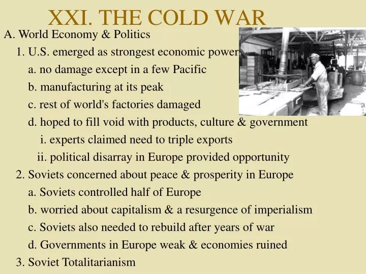 xxi the cold war