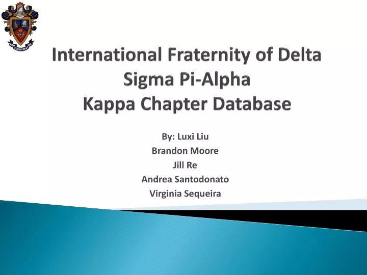 international fraternity of delta sigma pi alpha kappa chapter database