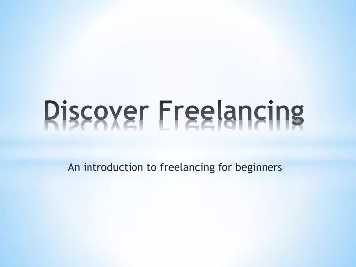 discover freelancing