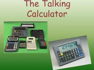 The Talking Calculator