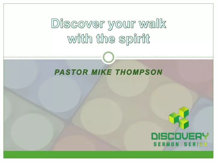 discover your walk with the spirit