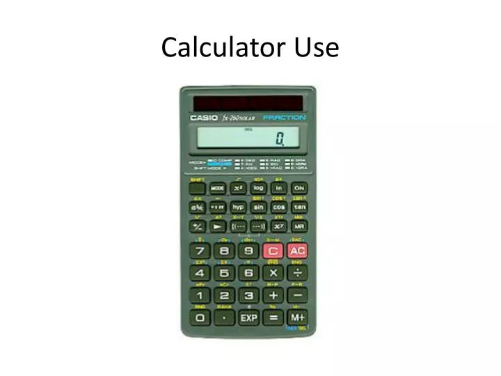 calculator use
