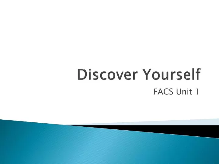 discover yourself