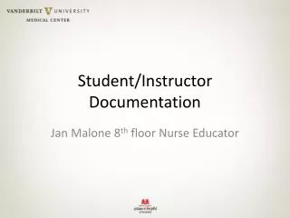 Student/Instructor Documentation