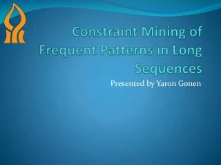 Constraint Mining of Frequent Patterns in Long Sequences