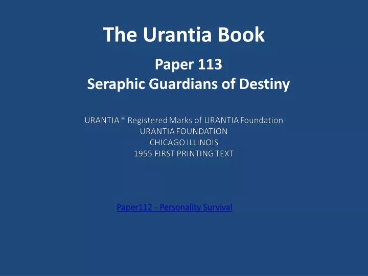 the urantia book