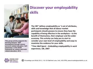 Discover your employability skills