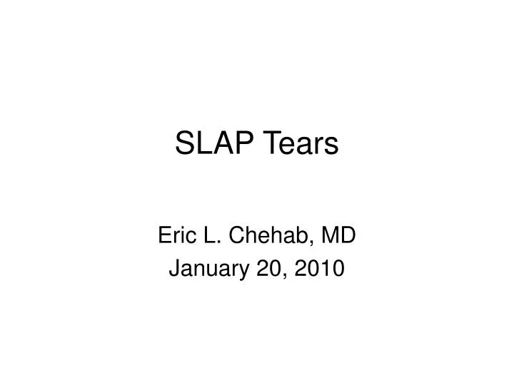 slap tears
