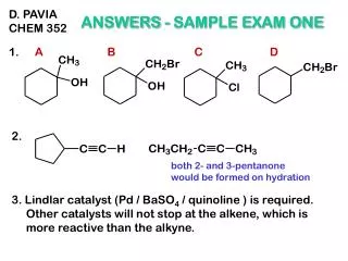 both 2- and 3-pentanone would be formed on hydration