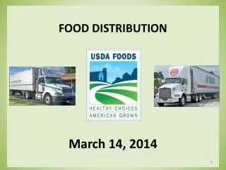 FOOD DISTRIBUTION March 14, 2014
