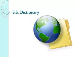 S.S. Dictionary