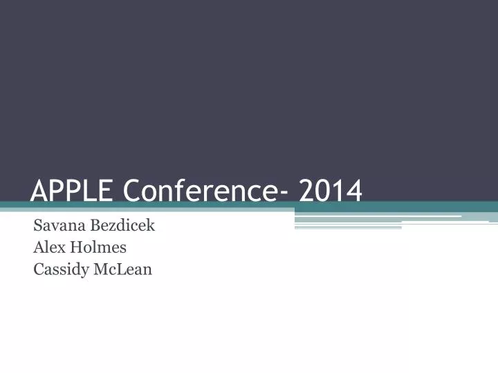 apple conference 2014