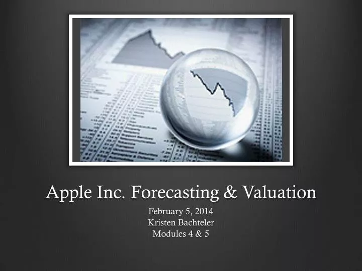 apple inc forecasting valuation