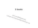 E-books - slide 1