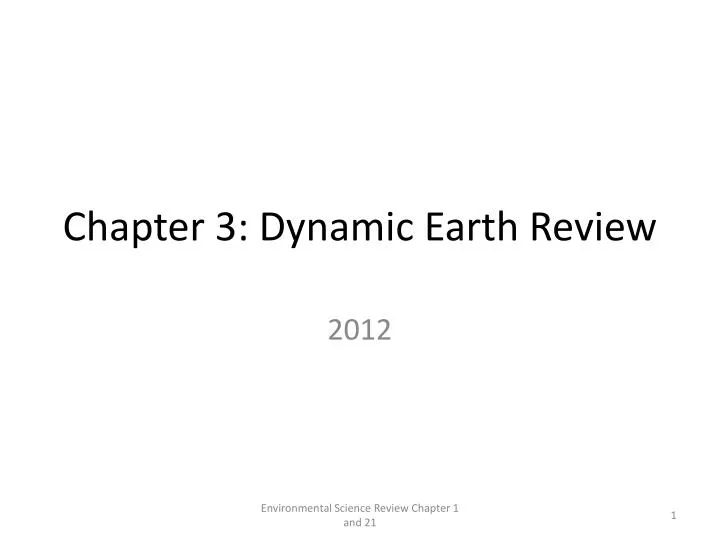 chapter 3 dynamic earth review