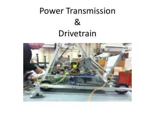 Power Transmission &amp; Drivetrain