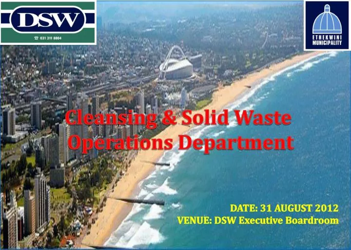 cleansing solid waste operations department