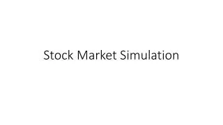 Stock Market Simulation