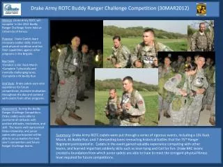 Drake Army ROTC Buddy Ranger Challenge Competition (30MAR2012)