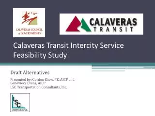 Calaveras Transit Intercity Service Feasibility Study