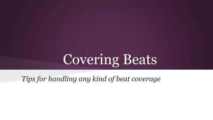 covering beats