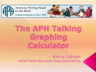 The APH Talking Graphing Calculator