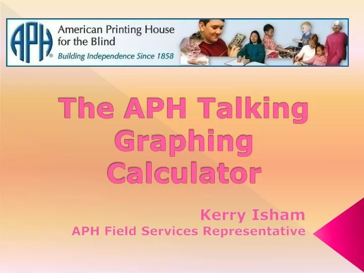the aph talking graphing calculator