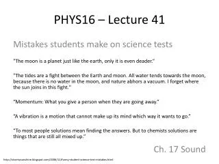 PHYS16 – Lecture 41