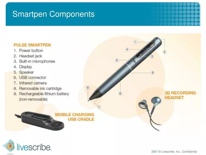 smartpen components