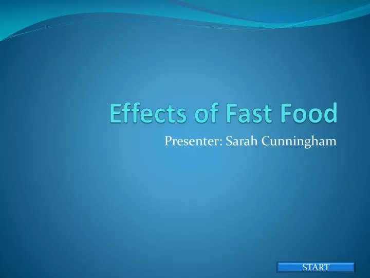 effects of fast f ood