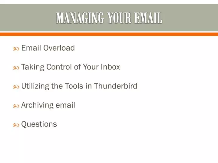 managing your email