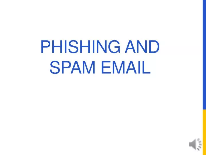 phishing and spam email