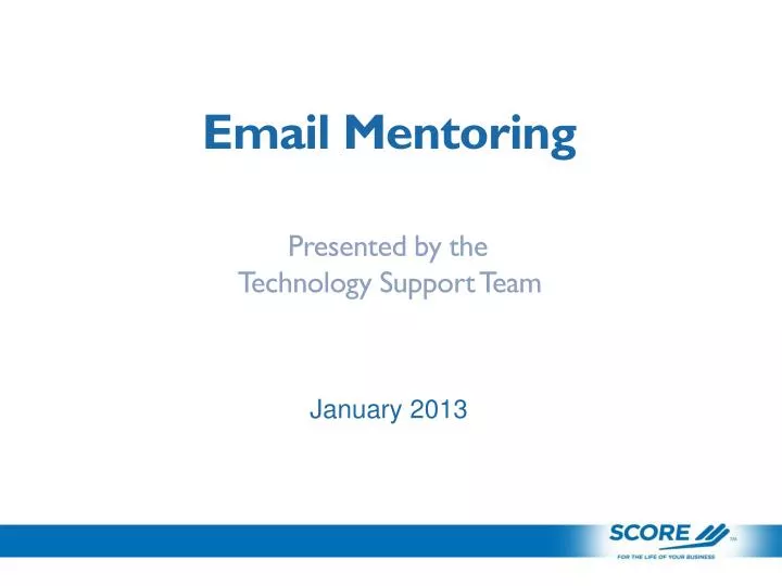 email mentoring
