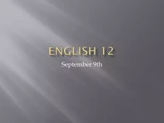 English 12