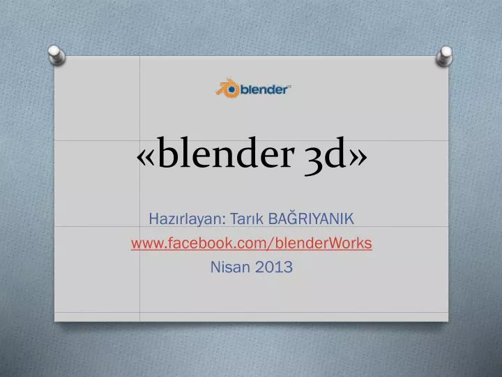 blender 3d