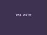 Email and PR - slide 1