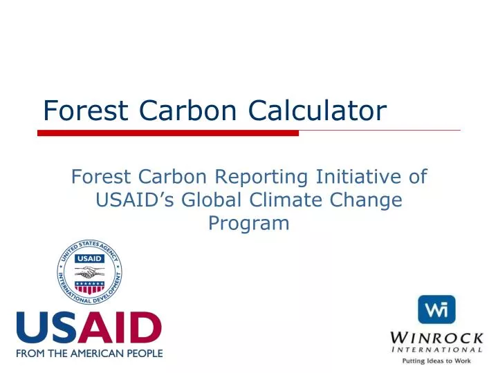 forest carbon calculator