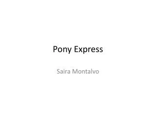 Pony Express