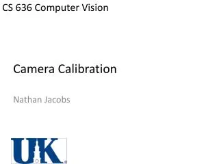 Camera Calibration