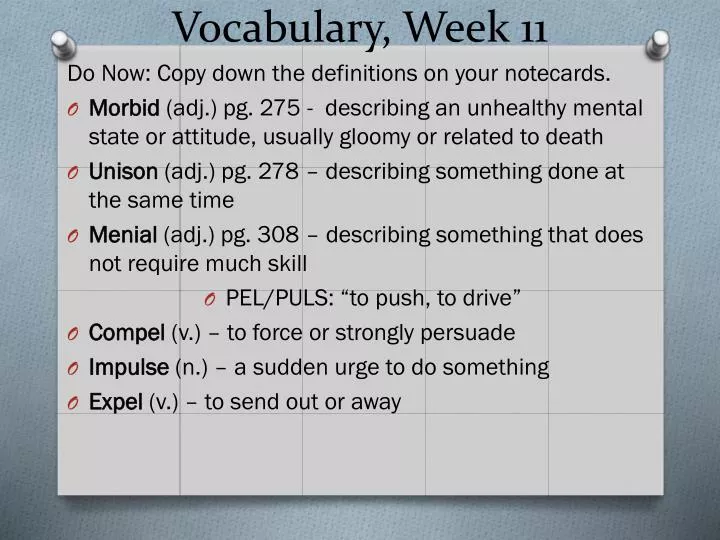 vocabulary week 11