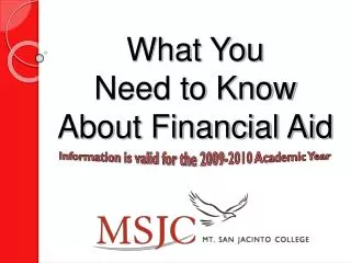 what you need to know about financial aid