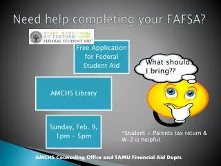 Need help completing your FAFSA?