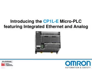 Introducing the CP1L-E Micro-PLC featuring Integrated Ethernet and Analog