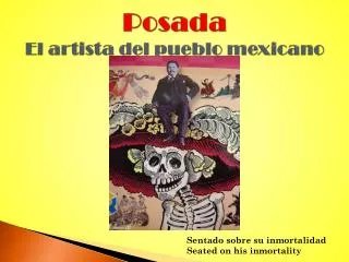 Posada El artista del pueblo mexicano