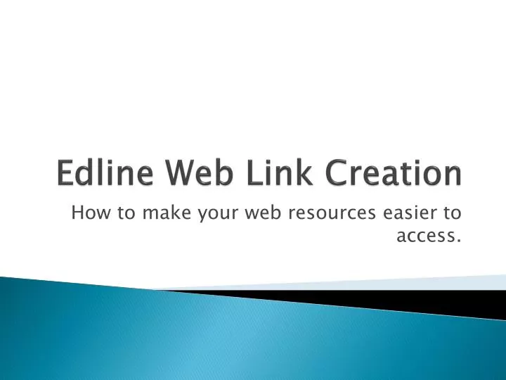 edline web link creation