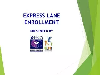 Express Lane enrollment Presented By