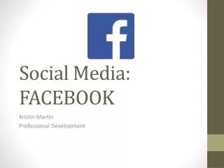 Social Media: FACEBOOK