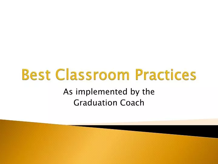 best classroom practices