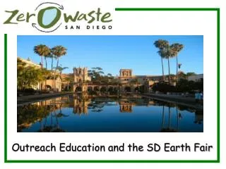 Outreach Education and the SD Earth Fair
